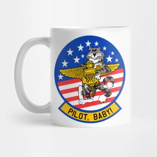 F-14 Tomcat - Pilot, Baby! Clean Style Mug